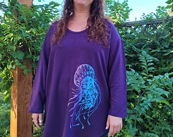 Earth, Clothing, Fashion, Design, Bamboo, Weekend Tunic, featuring the artwork FREE SPIRIT by PachenaClothing, Made in Canada,