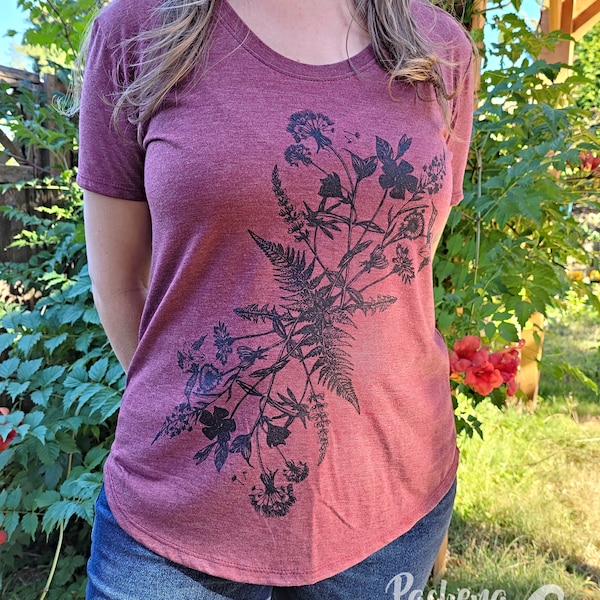 Pachena, Clothing, Fashion, Design, Bamboo, T-shirt featuring BOTANICALS by PachenaClothing, Made in Canada