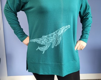 Earth, Clothing, Fashion, Design, Bamboo, Dolman, featuring the artwork BLOOMINGTON by PachenaClothing, Made in Canada,