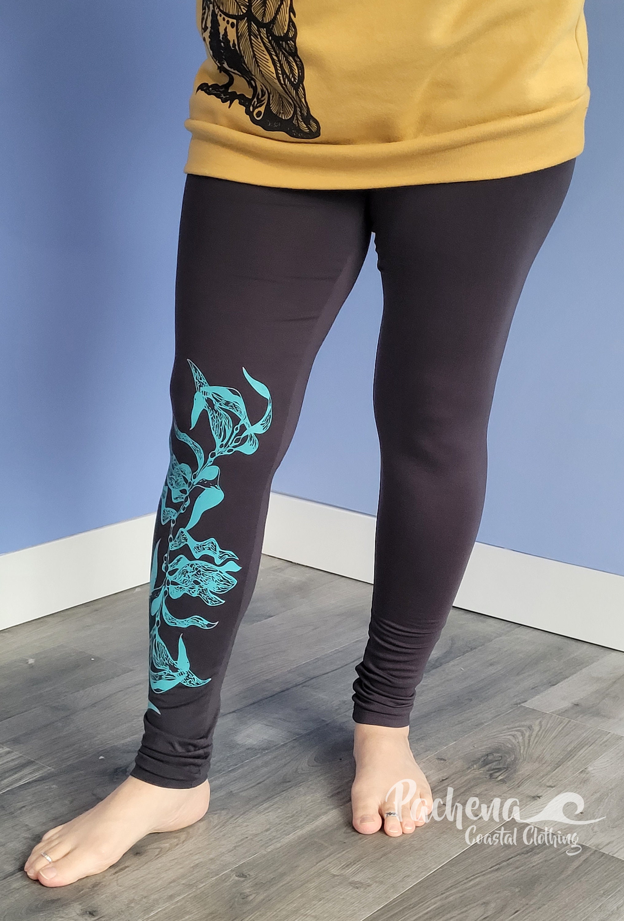 Buy Pachena, Clothing, Fashion, Design, Ladies, Bamboo, Leggings, Featuring  UNDER THE SEA by Pachenaclothing, Made in Canada, Online in India 