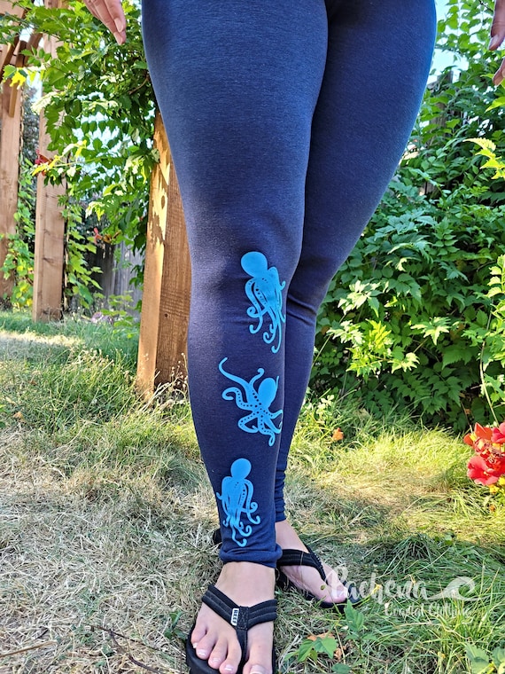 Pachena, Clothing, Fashion, Design, Ladies, Bamboo, Yoga, Leggings,  Featuring OCTOPI by Pachenaclothing, Made in Canada, 