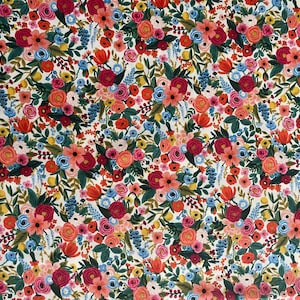 Rifle Paper Co. Wildwood | Garden Party Petite Scale | Cream | cotton fabric, sold by the half-yard