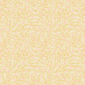 New! Rifle Paper Co., Dahlia, Elodie, Yellow, quilting cotton fabric, sold by the half-yard