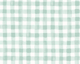 Rifle Paper Co. | Meadow | Painted Gingham| Mint | quilting cotton fabric | half yard increments