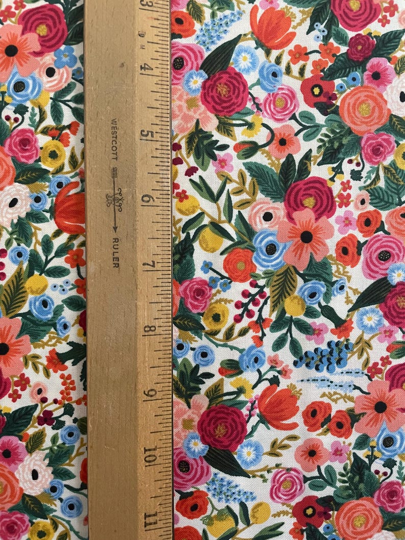 Rifle Paper Co. Wildwood | Garden Party Petite Scale | Cream | cotton fabric, sold by the half-yard image 3