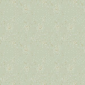 Cotton + Steel Basics, Clusters, Iced Mint, quilting cotton fabric, sold by the half-yard