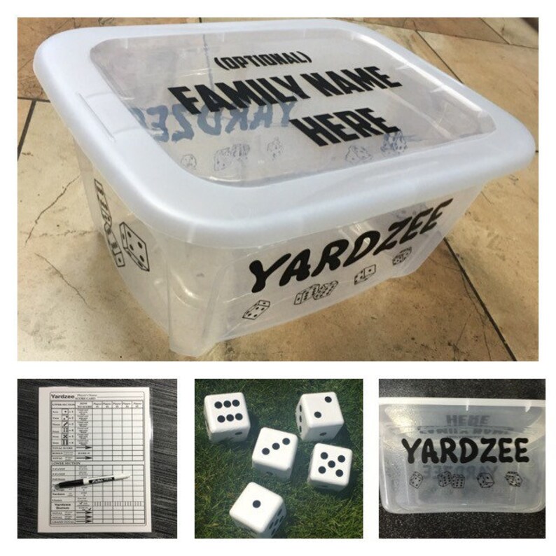 Yardzee Lawn Dice Yard Game Yard Dice Lawn Game Wedding Etsy