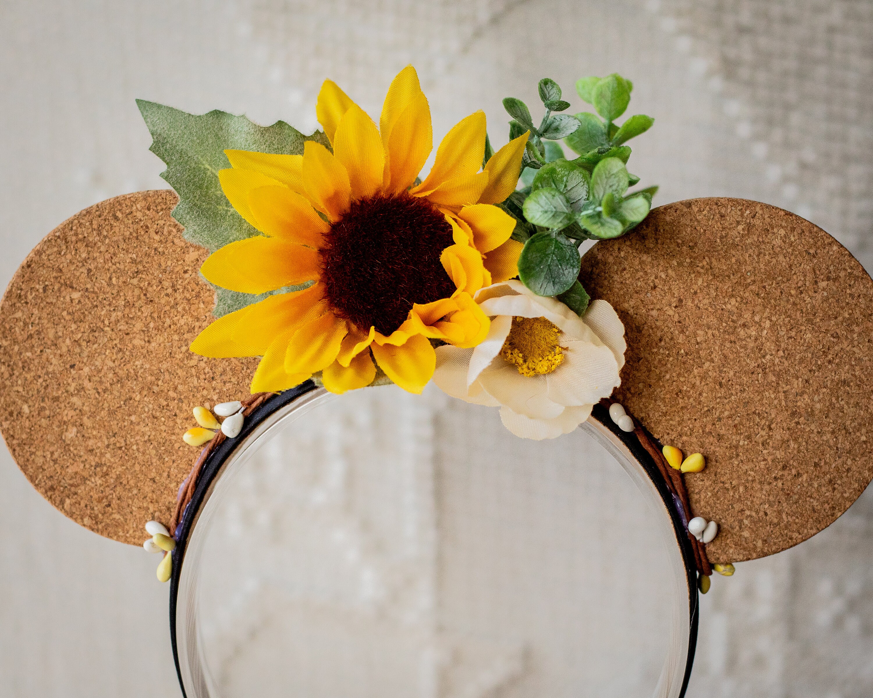 DIY Sunflower Minnie Mouse Ears Fall Sunflower Mickey Grapevine Wreath | Disney Inspired DIY  main image 4