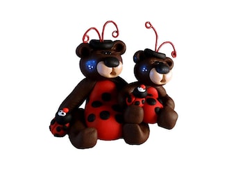 Mama and Baby Lady Bug Bear