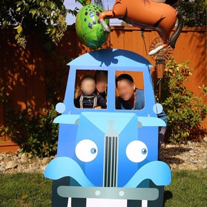 Blue Truck Photo Booth, Cut Out, Yard Sign, Birthday Party Decor, Farm, Animal, Barn, Tractor, poster, prop