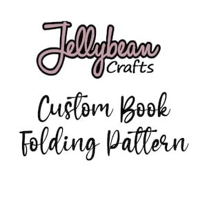 Custom book folding pattern - Made to order book fold pattern - Rush order available - personalised pattern