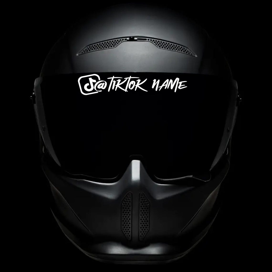 Motorbike Helmet FONT 1 - Lid, Instagram - Tiktok Vinyl Sticker - Label ...
