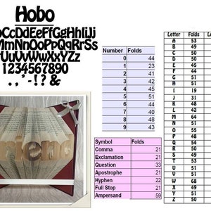 Libro plegable Alphabet 2 'Hobo' - Letras individuales para crear palabras y frases