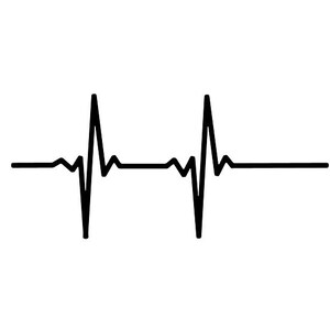 Heart Beat Pulse Line - nurse - doctor - hospital - Book folding pattern (181 folds - 362 numbered pages)