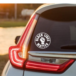 Black Lives Matter vinyl car window, bodywork, bumper sticker label