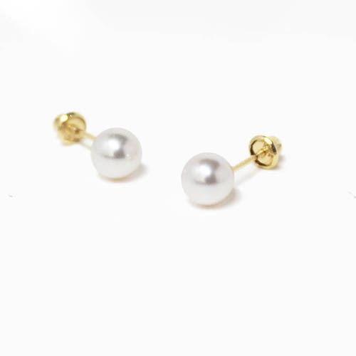 14k Solid White or Yellow Gold Gold Ball Screwback Earrings - Etsy