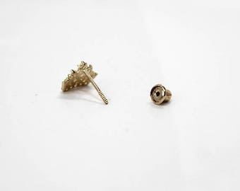 14k White or Yellow Gold or 925 Sterling Silver Screwback Earrings Backing