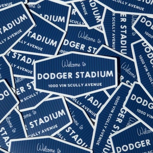 Dodger Stadium Welcome Sign Sticker || Dodgers Gift || Dodgers Sticker || Baseball Sticker