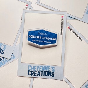 Mini Dodgers Stadium Sign - Acrylic Pin - Dodgers Gift - Christmas Gift - Father&#39;s Day Gift - Mother&#39;s Day Gift
