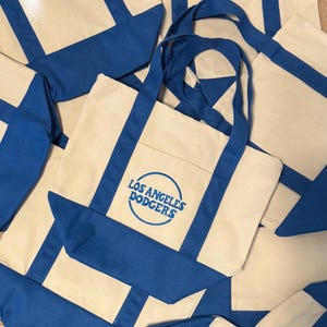 Dodgers Mini Tote || Embroidered Tote || Dodgers Gift || Trader