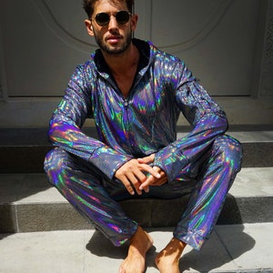 Kigurumi Adult Onesie Pajamas, Holographic Velvet Jumpsuit