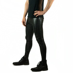 Psychedelic Trippy Holographic Men's Leggings