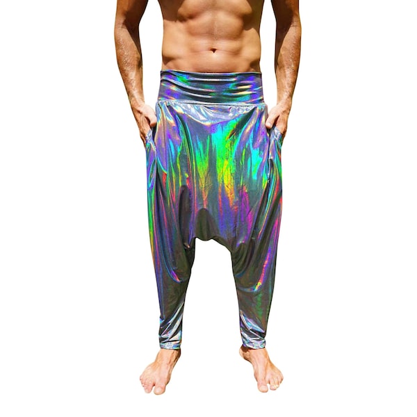 Drop Crotch Pants rave pants mens Yoga Pants Gypsy Pants baggy pants men Harem Pants aladdin Hippie Ninja pants japanese pants | Love Khaos