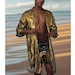 Gold Robe Mens Gold Kimono Cardigan Men Rave Robe Glitter Kimono Jacket ...