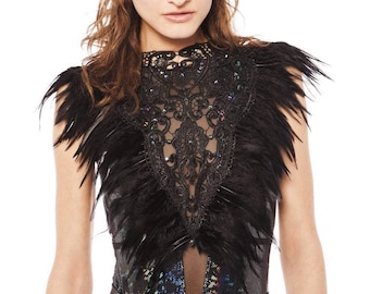 feather bralette top