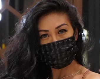 Black Gothic Cyberpunk Mask Rave Face Mask | LOVE KHAOS