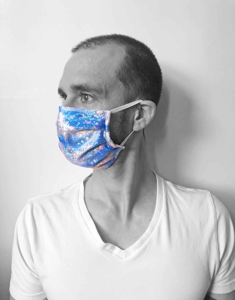 Cloud Face Mask Cute Face Mask Blue Sky Pattern Etsy Canada