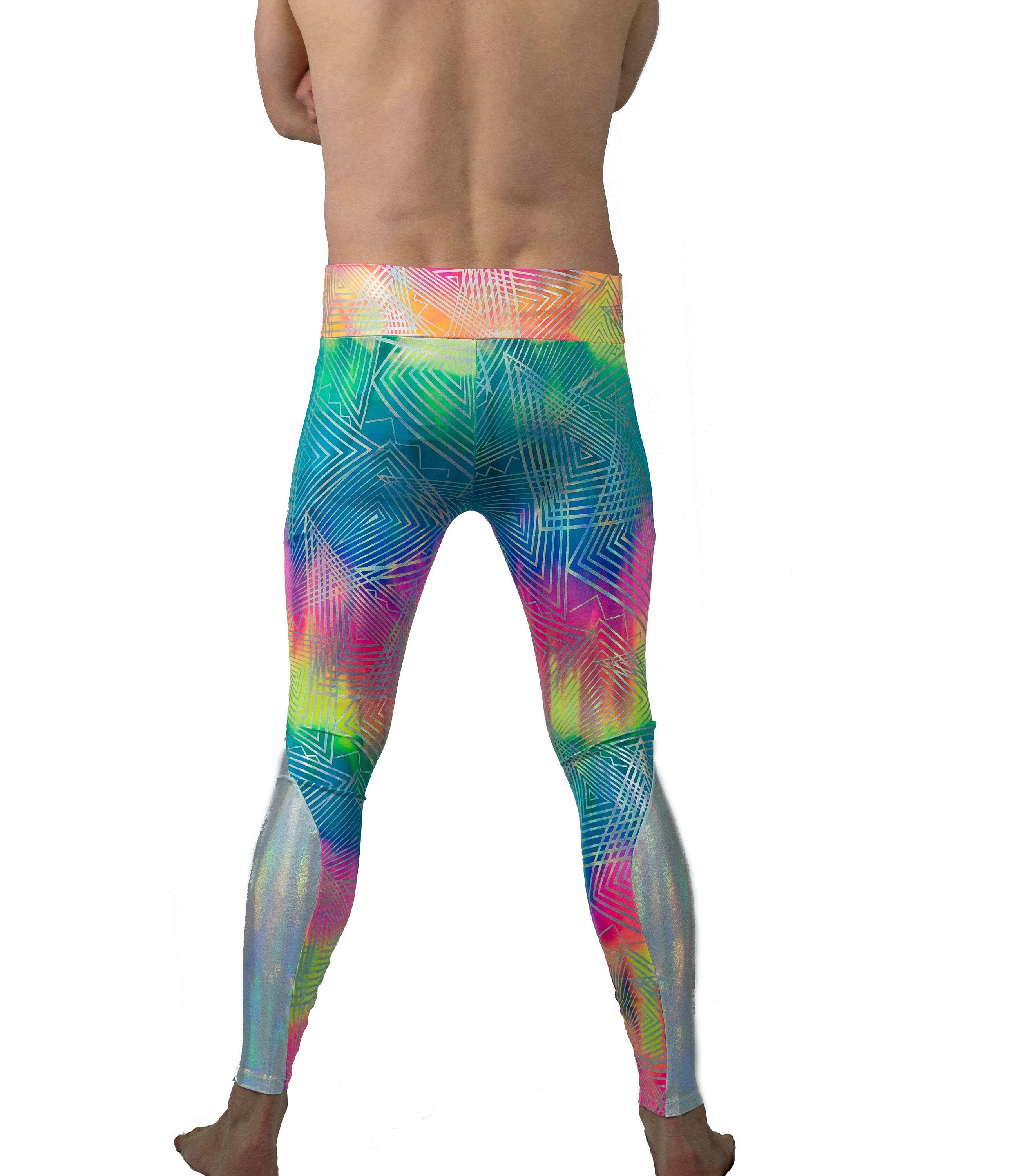 Meggings Holographic Mens Leggings 