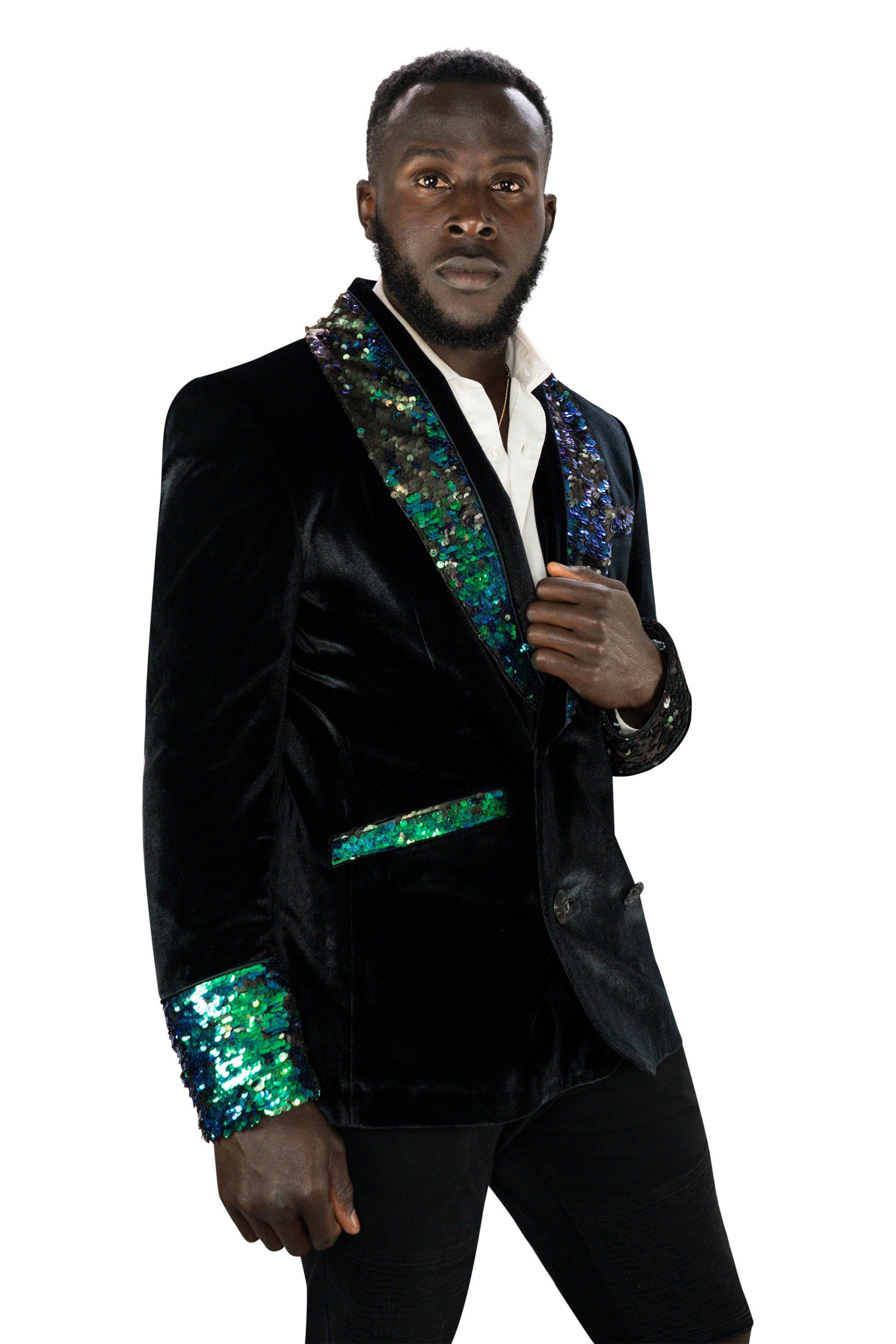 Sequin smoking deals jacket