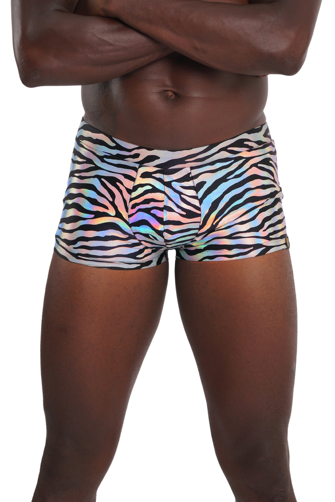 Mens Booty Shorts Mens Short Shorts Holographic Mens Mini Shorts Gay