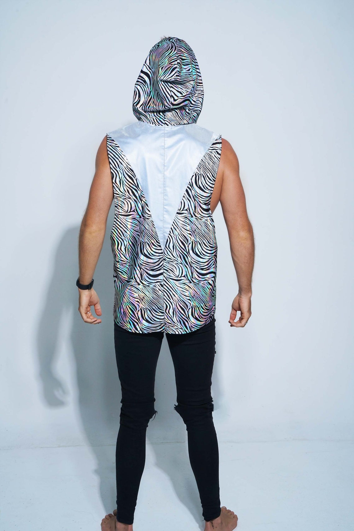 holographic reflective hoodie