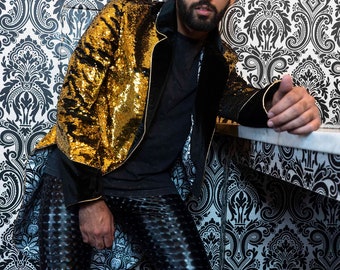 Iiniim Kinder Pailletten Jacke Mit Hut - Glitzer Frack Für Hochzeiten & Tanz