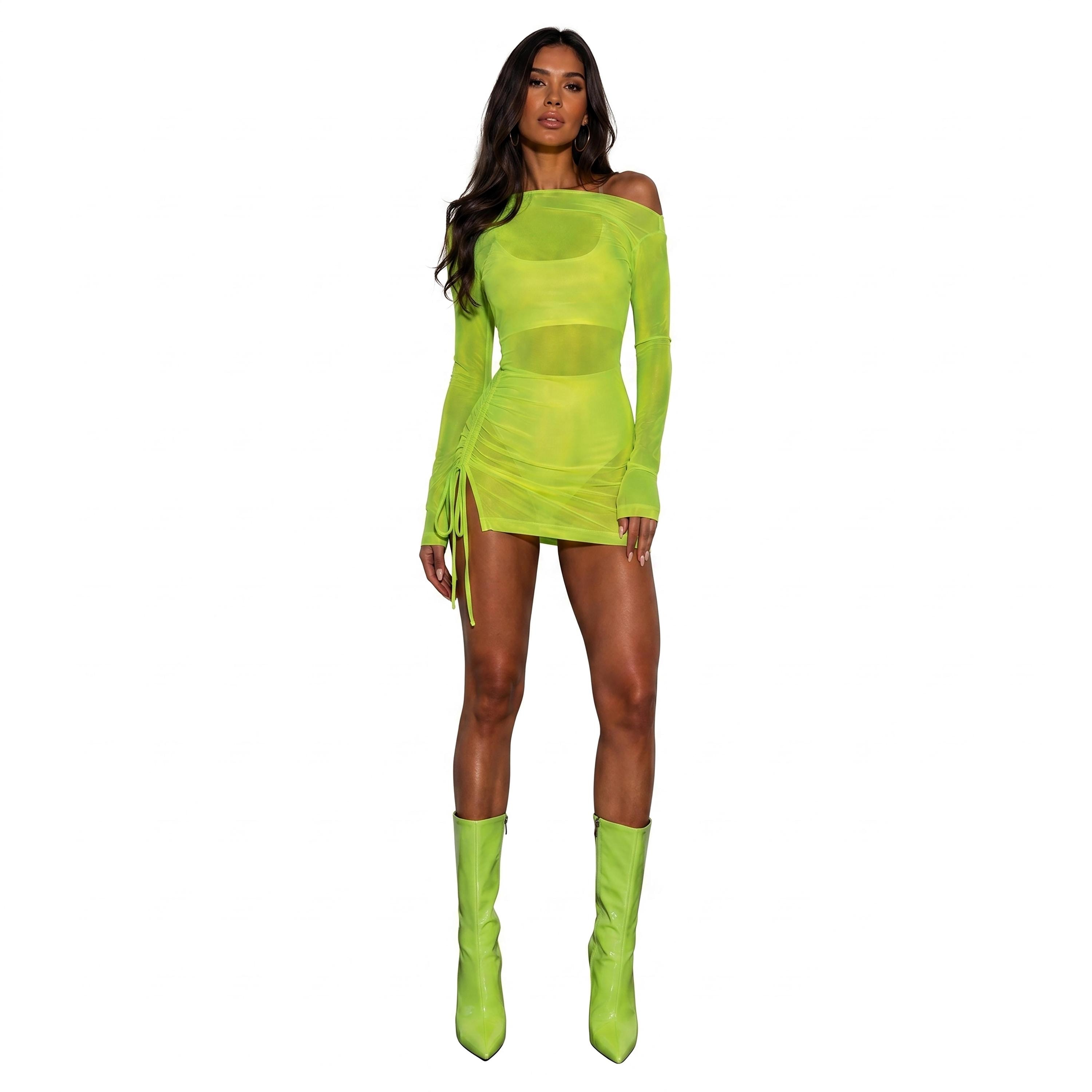 Neon Fishnet Dress - Etsy