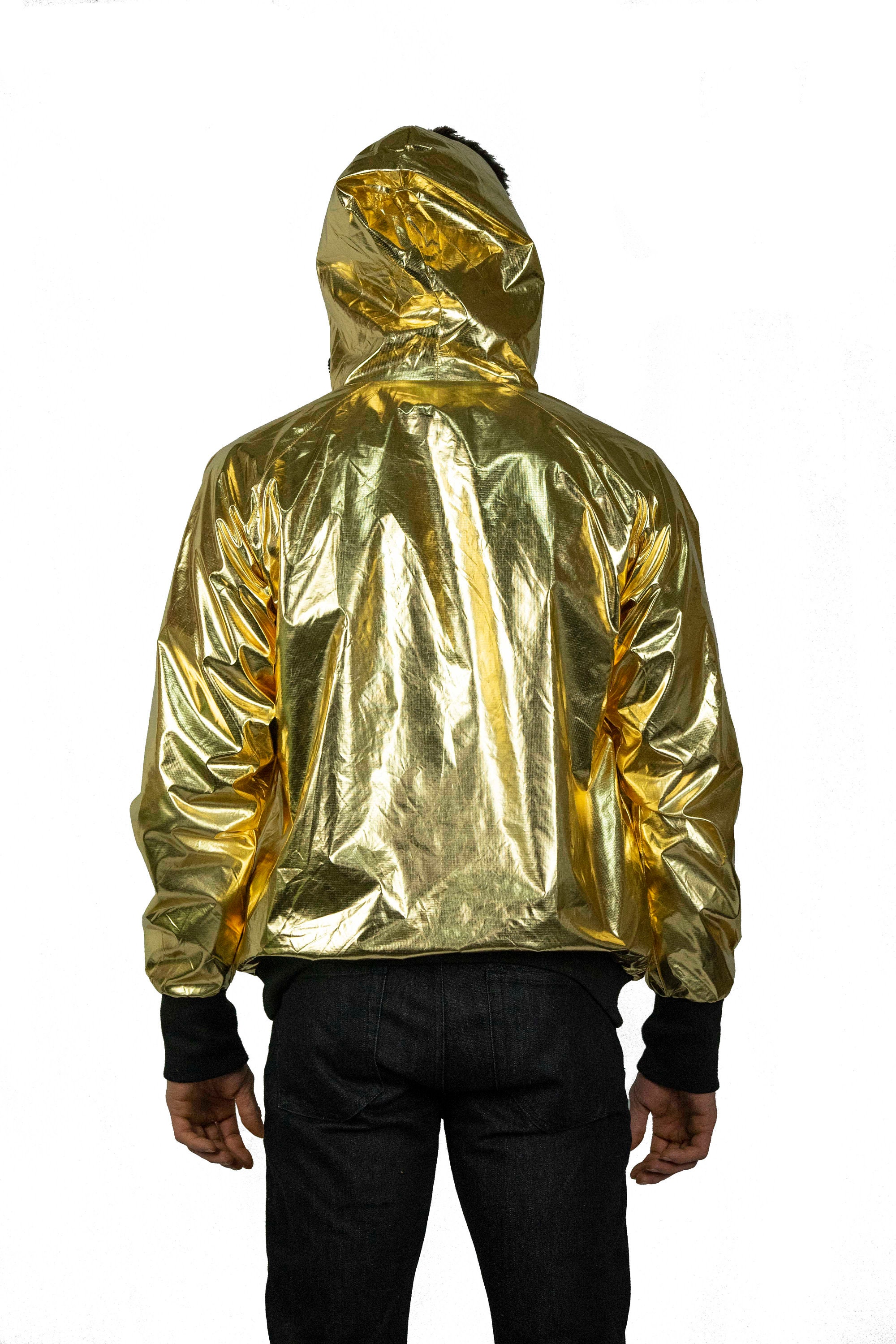 Mens shiny cheap gold jacket
