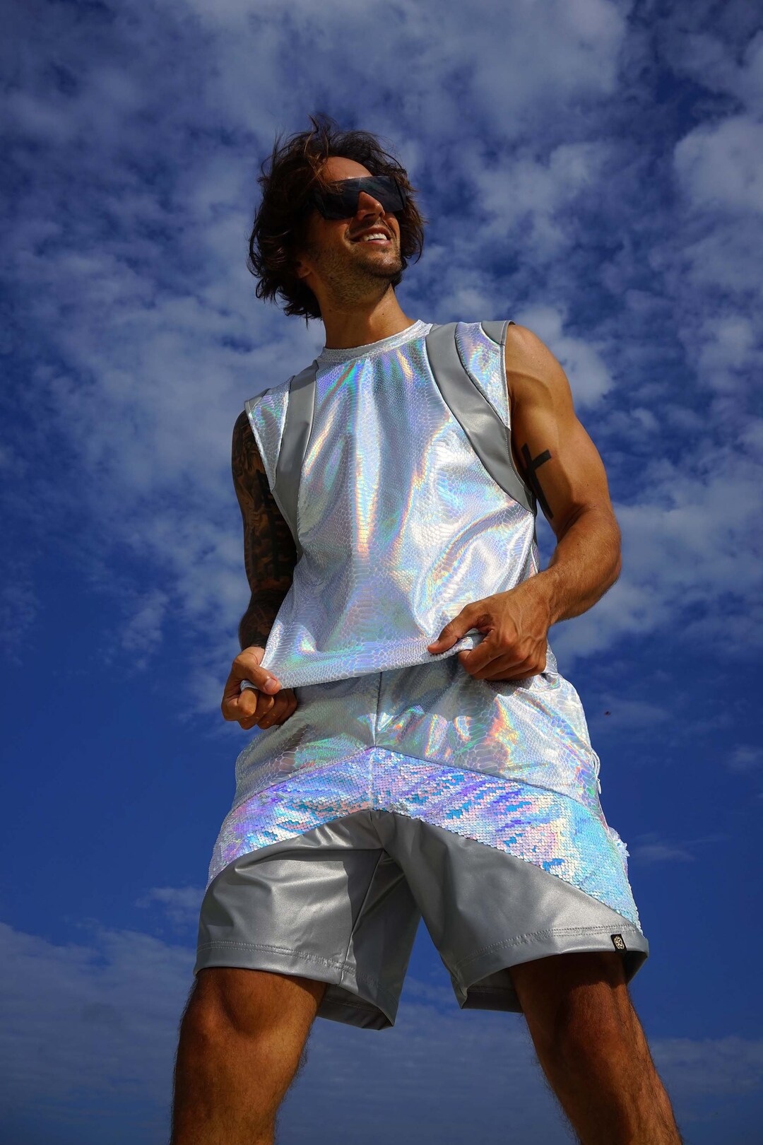 thumbnail image 2 of Victorious Men's Money Graphic Print T-Shirt – Iridescent City/Hip Hop Style (S-5XL) 2 of 6