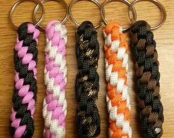550 Paracord Round Braid Key Fob
