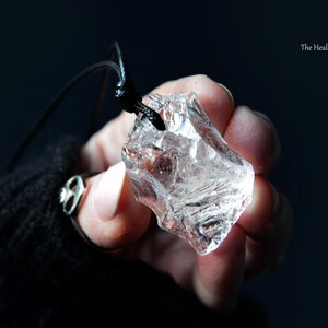 Azez Attuned Azeztulite Crystal Necklace Extraterrestrial Frequency Light Language Facilitation • Synergy 12 Crystal Spiritual Jewellery