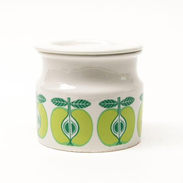 Arabia Finland Pomona Series, Larger Shouldered Apple Pattern Canister/Jar