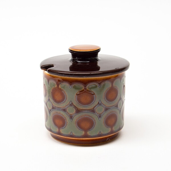 Vintage Hornsea Bronte, 1977, Lidded Sugar Bowl