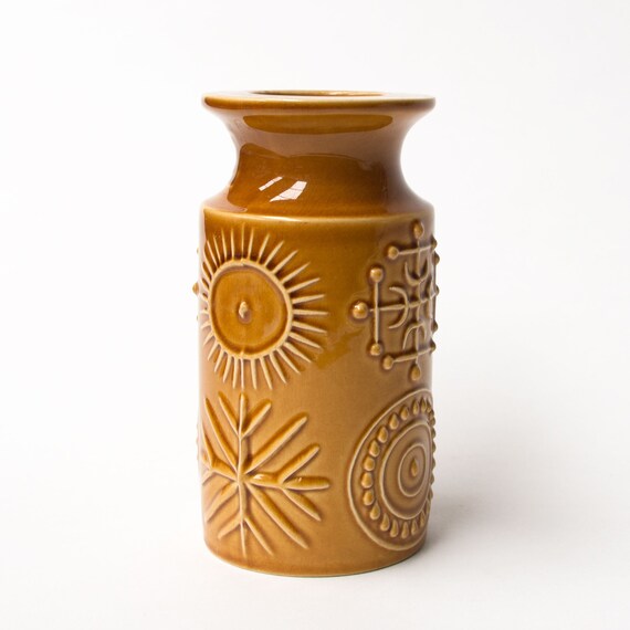 Portmeirion Amber Totem Vase Susan Williams Ellis 1960s Etsy