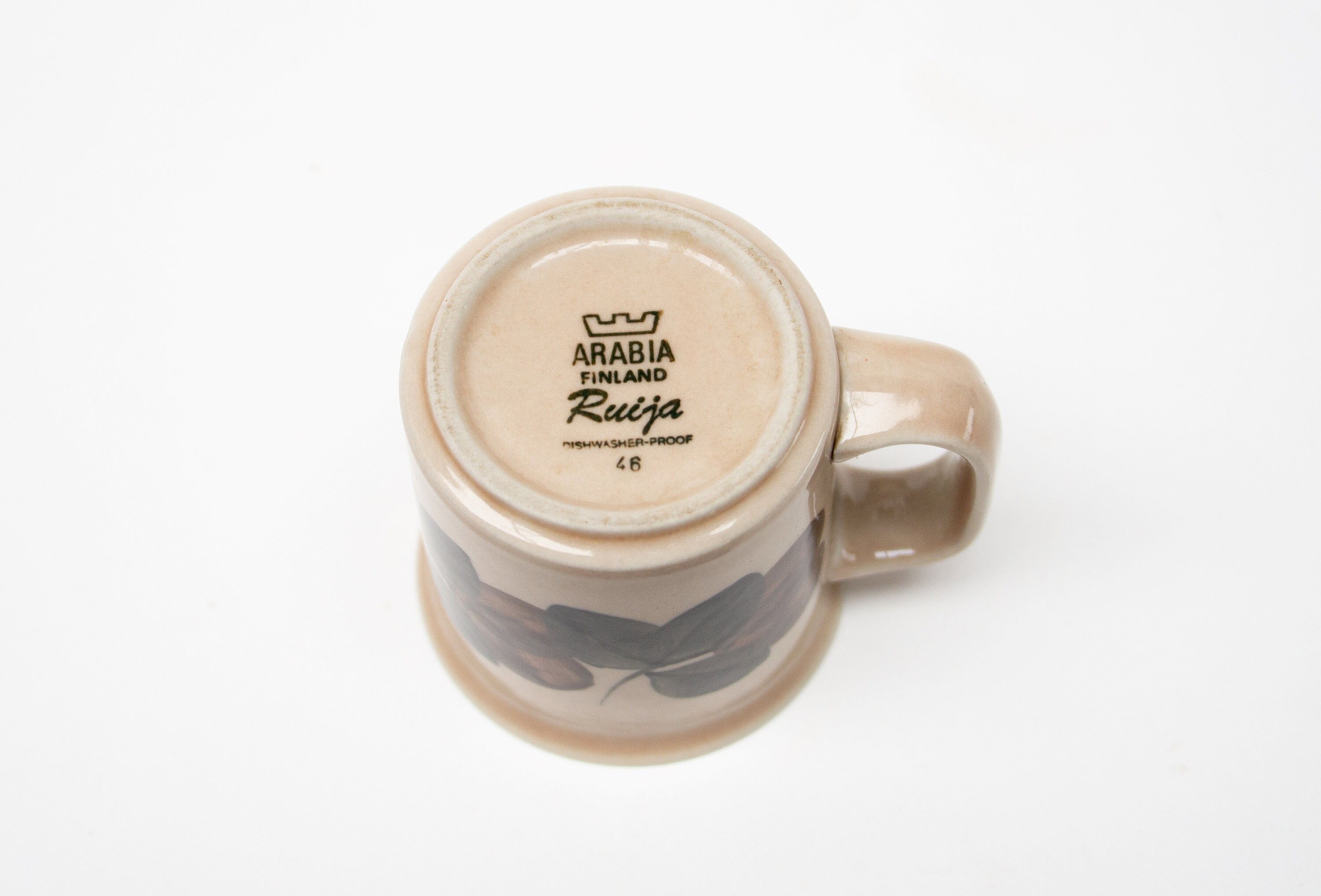 アラビア フィンランド Ruija 250ml Dハンドルマグカップ（ソーサー 