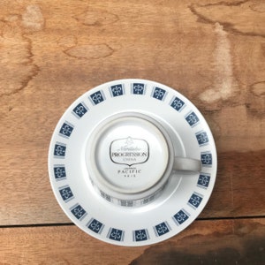 1960s Noritake Progression Pacific Cup and Saucer image 2
