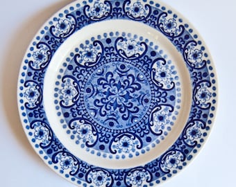 Arabia Finland  Ali Blue  Entree or Salad Plate(s) 20cm