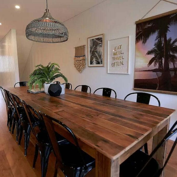 3 Metre Reclaimed Timber Dining Table | Rustic Australian Made