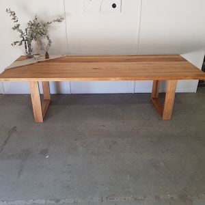 2.7 metre long Messmate dining table with hoop legs Australian made Custom made Eucalyptus timber image 4