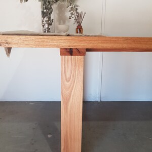 2.7 metre long Messmate dining table with hoop legs Australian made Custom made Eucalyptus timber image 3